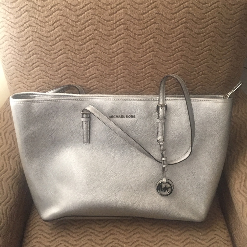 Michael Kors metallic silver